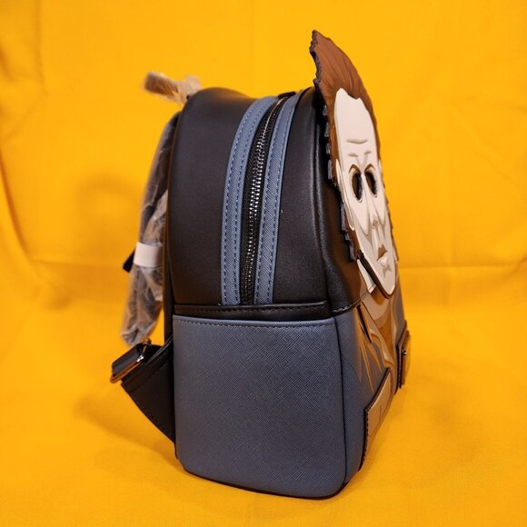 Loungefly Halloween Michael Myers Mask Cosplay Glow in the Dark Mini Backpack main image 6